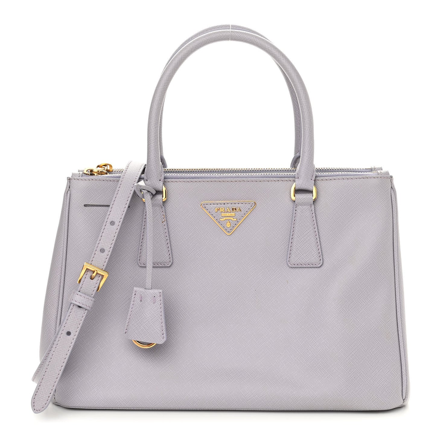 Saffiano Small Galleria Double Zip Tote Glicine