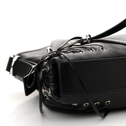 Givenchy Tumbled Calfskin Corset Medium Voyou Bag Black 9 of 11