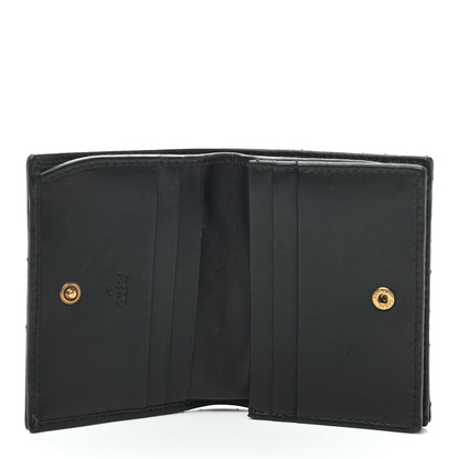 Gucci Calfskin Matelasse GG Marmont Card Case Black 5 of 7