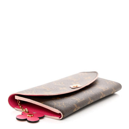 Louis Vuitton Monogram Bloom Flower Emilie Wallet 4 of 8