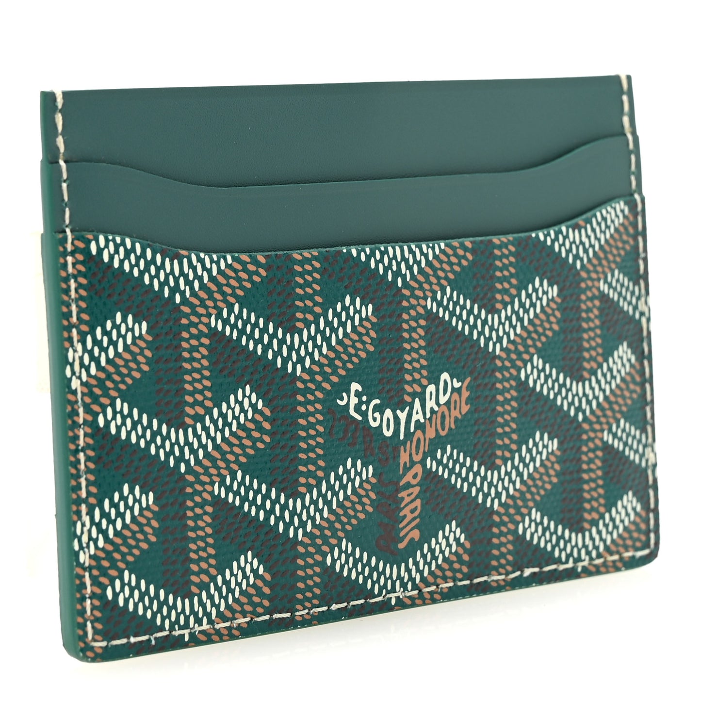Goyardine Saint Sulpice Card Holder Green