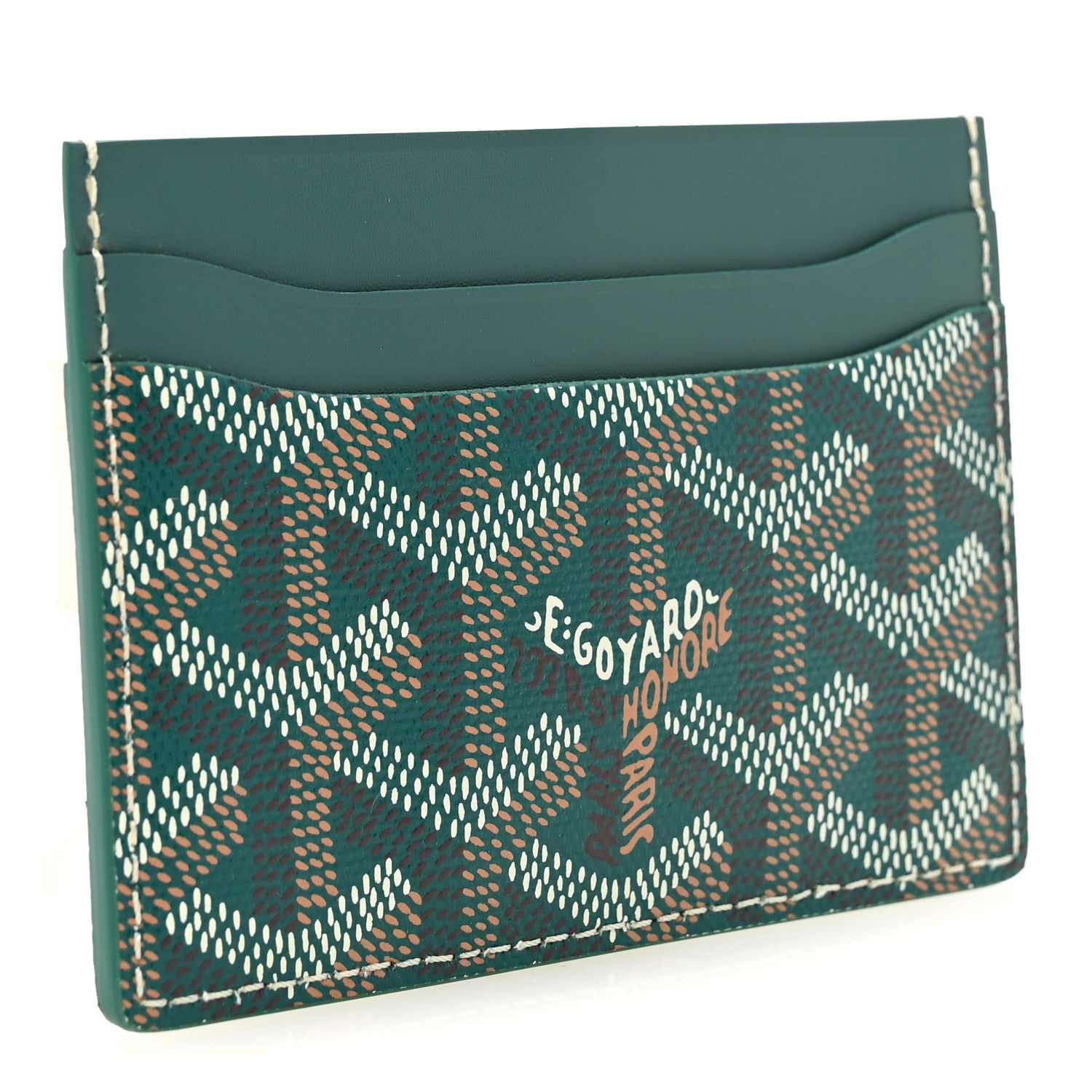 Goyard Goyardine Saint Sulpice Card Holder Green 3 of 6
