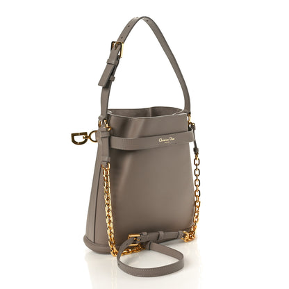 Christian Dior Calfskin CD Embossed Medium C'est Dior Bag Powder Beige 2 of 9