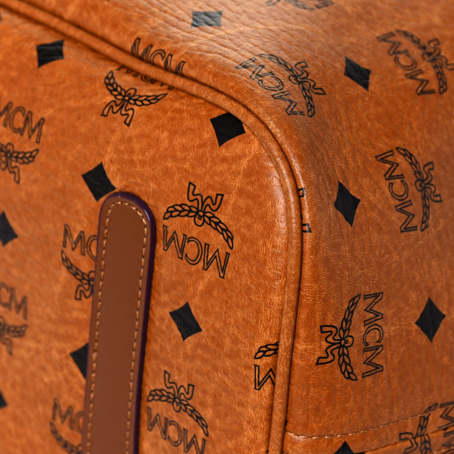 Visetos Large Liz Reversible Shopper Tote Cognac