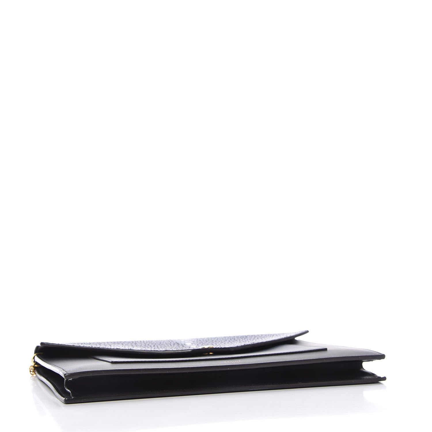 Celine Stingray Calfskin Clutch on a Chain Navy 4 of 9