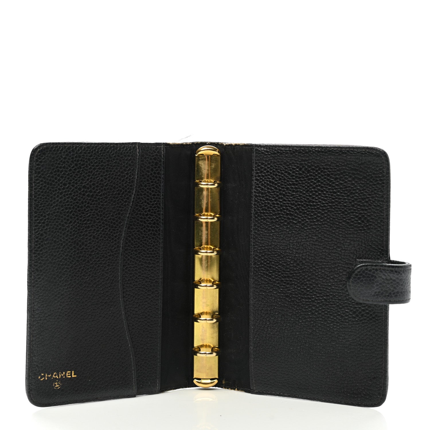 Chanel Caviar CC Small Ring Agenda Planner Black 5 of 15
