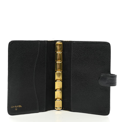 Chanel Caviar CC Small Ring Agenda Planner Black 5 of 15