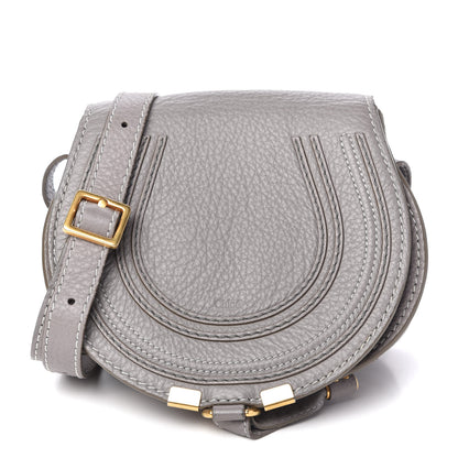 Chloe Calfskin Mini Marcie Round Crossbody Bag Cashmere Grey 1 of 11