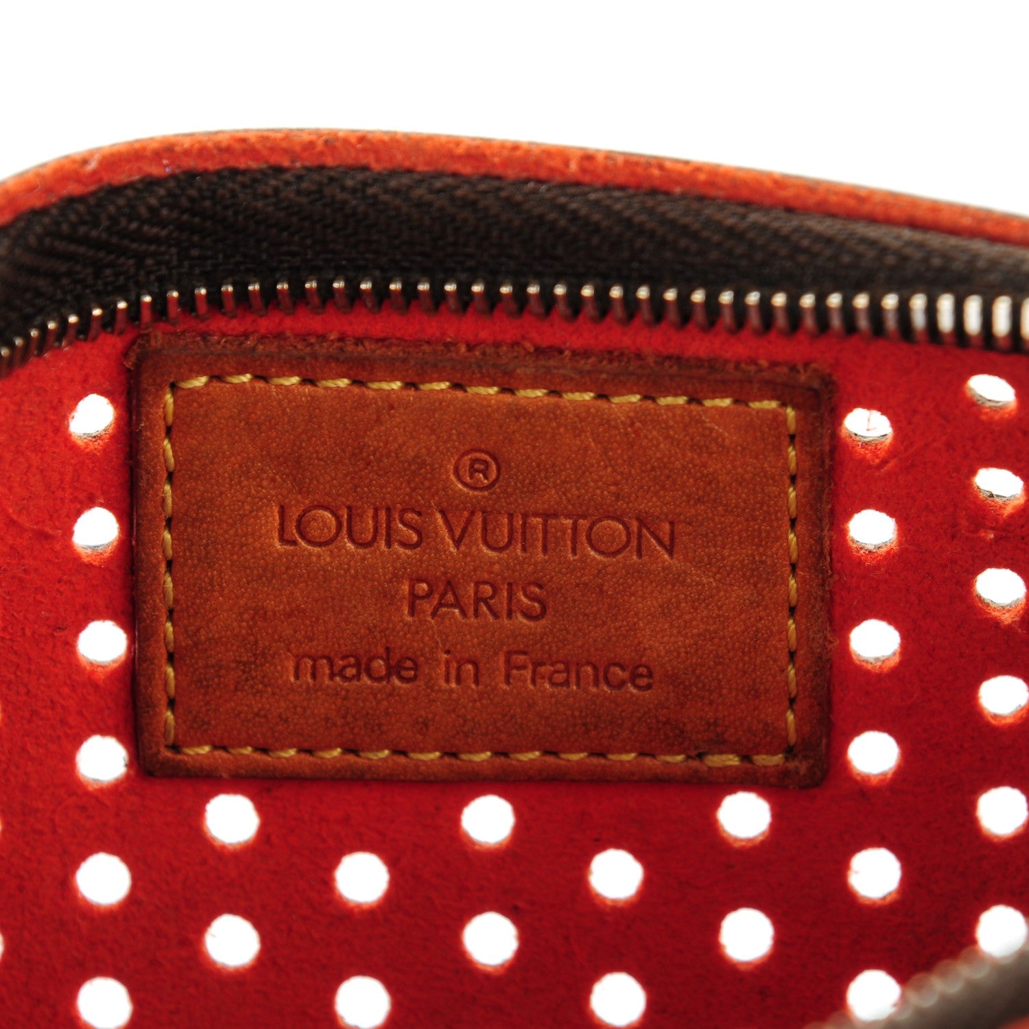 Louis Vuitton Monogram Perforated Pochette Plat Orange 6 of 6