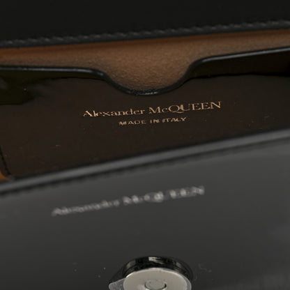 Alexander McQueen Patent Jeweled Satchel Black 6 of 10
