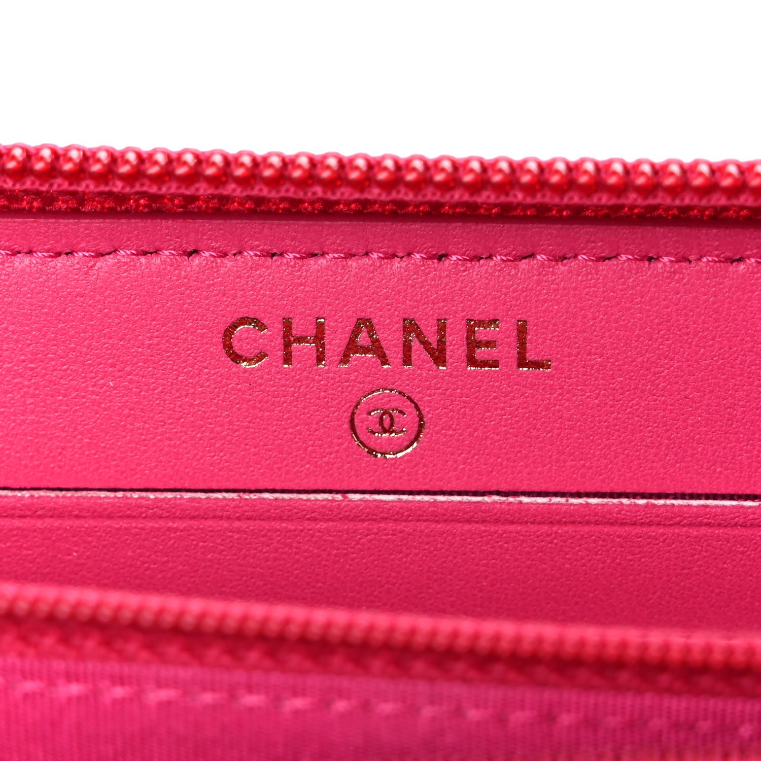 Chanel Lambskin Quilted Small Boy Zip Around Wallet Pink 6 of 11
