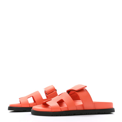 Hermes Epsom Womens Chypre Sandals 36 Rose Sorbet 3 of 9