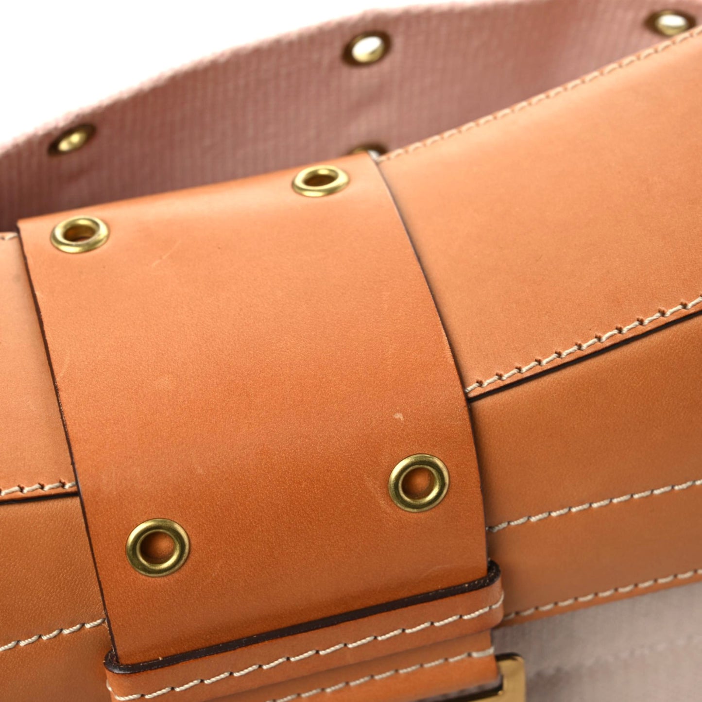 Canvas Calfskin Street Chic Shoulder Bag Pink