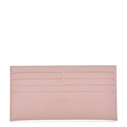Louis Vuitton Calfskin Felicie Card Holder Insert Rose Ballerine 1 of 7