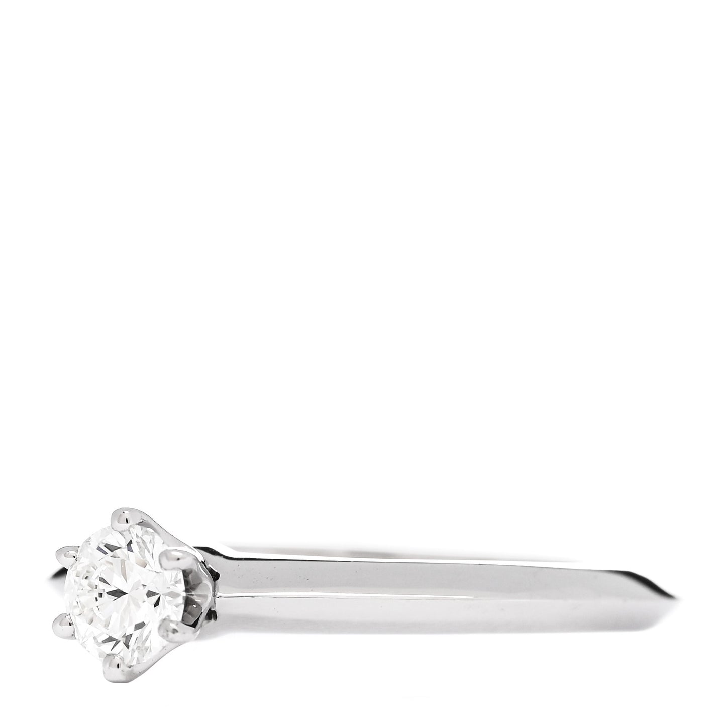 Platinum Diamond .26ct Solitaire Engagement Ring 48 4.5