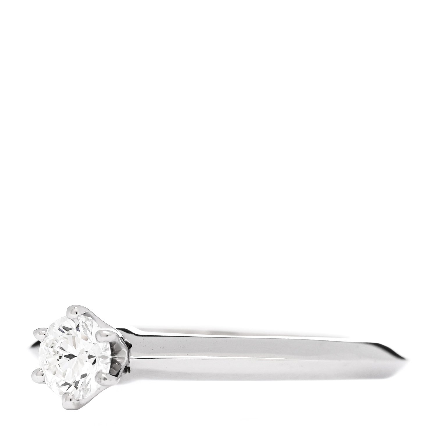 Tiffany Platinum Diamond .26ct Solitaire Engagement Ring 48 4.5 3 of 6
