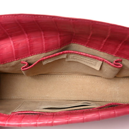 Nancy Gonzalez Crocodile Clutch Pink 5 of 7