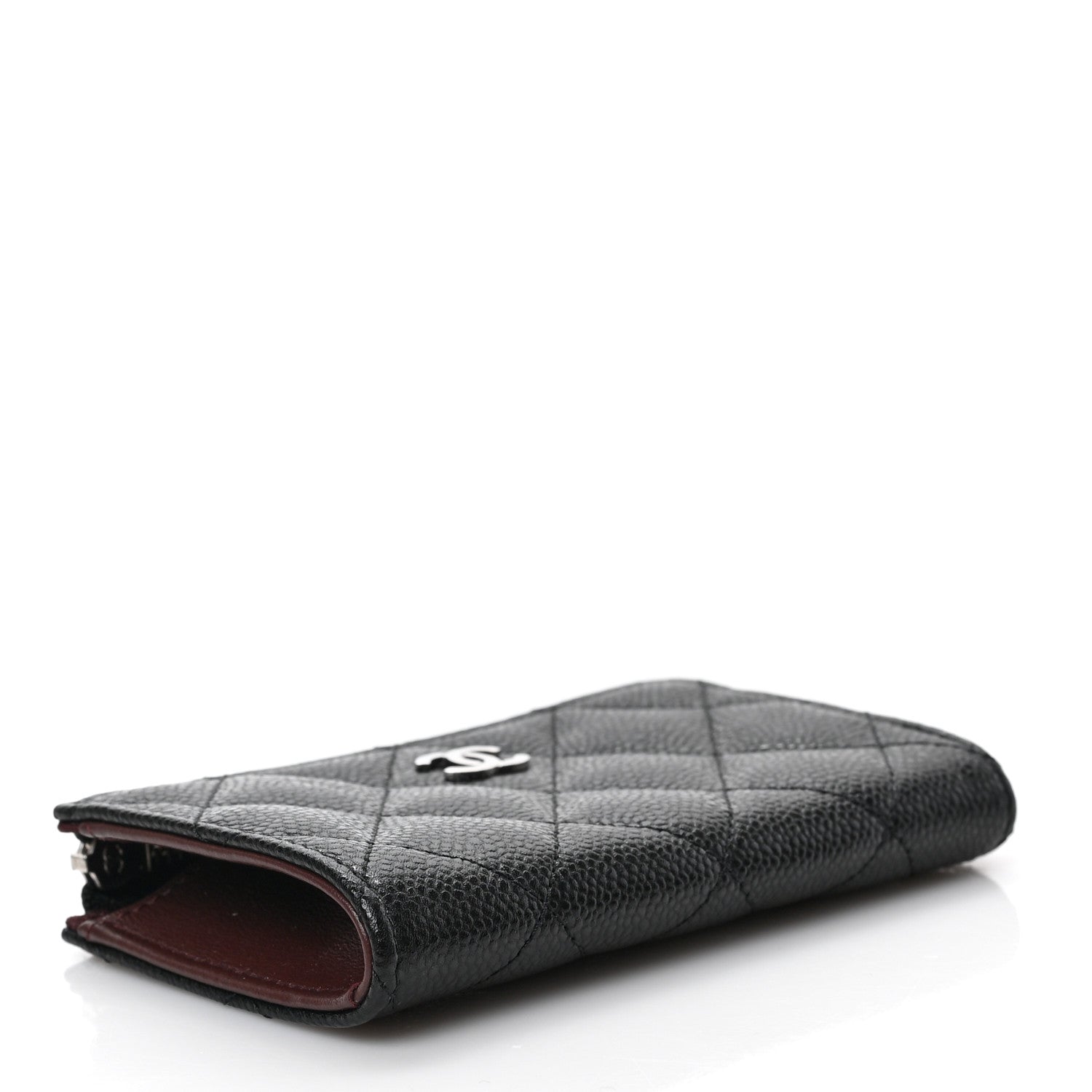 Chanel Caviar Quilted Zipped Key Holder Case Black 4 of 6