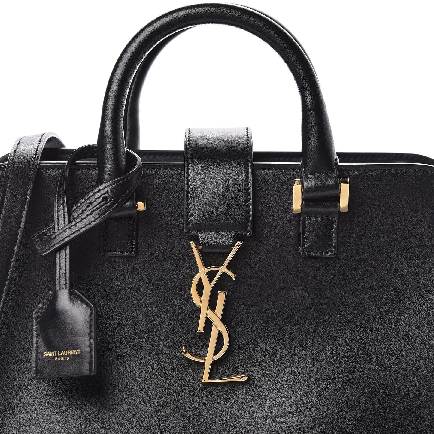 Calfskin Monogram Baby Cabas Black