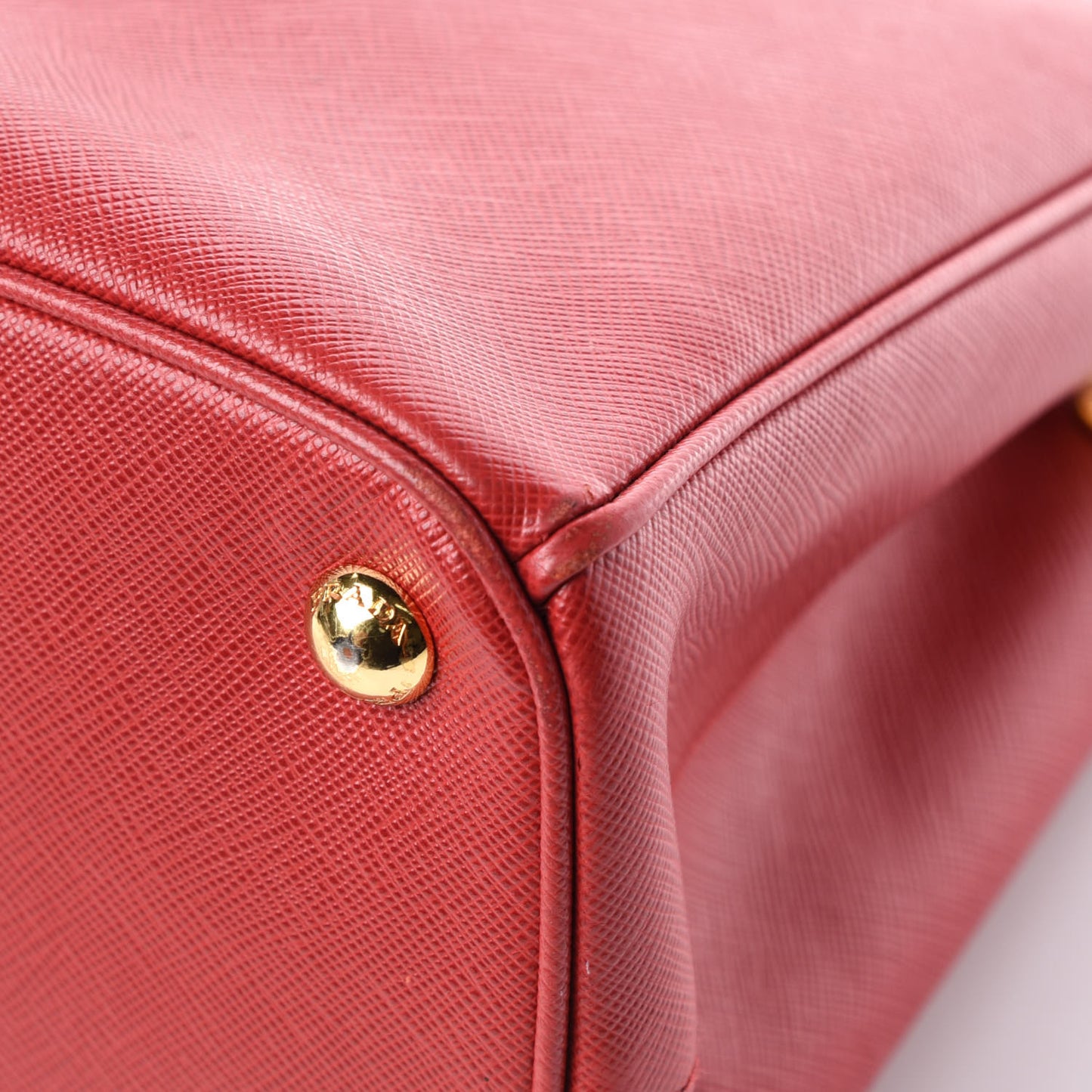 Saffiano Small Galleria Double Zip Tote Fuoco
