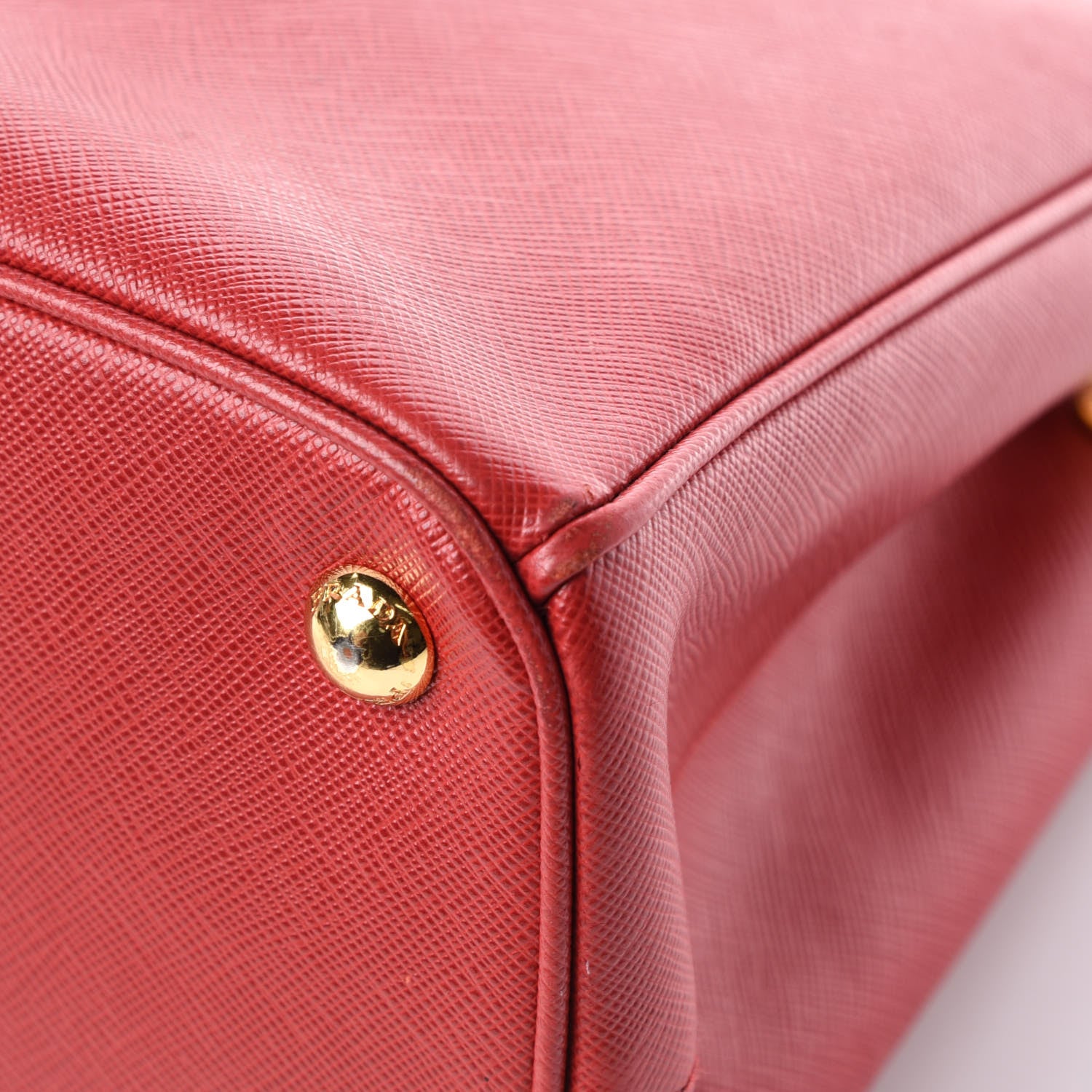 Prada Saffiano Small Galleria Double Zip Tote Fuoco 14 of 20