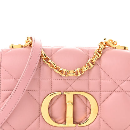 Christian Dior Lambskin Macrocannage Small Dior Caro Bag Pink 8 of 10