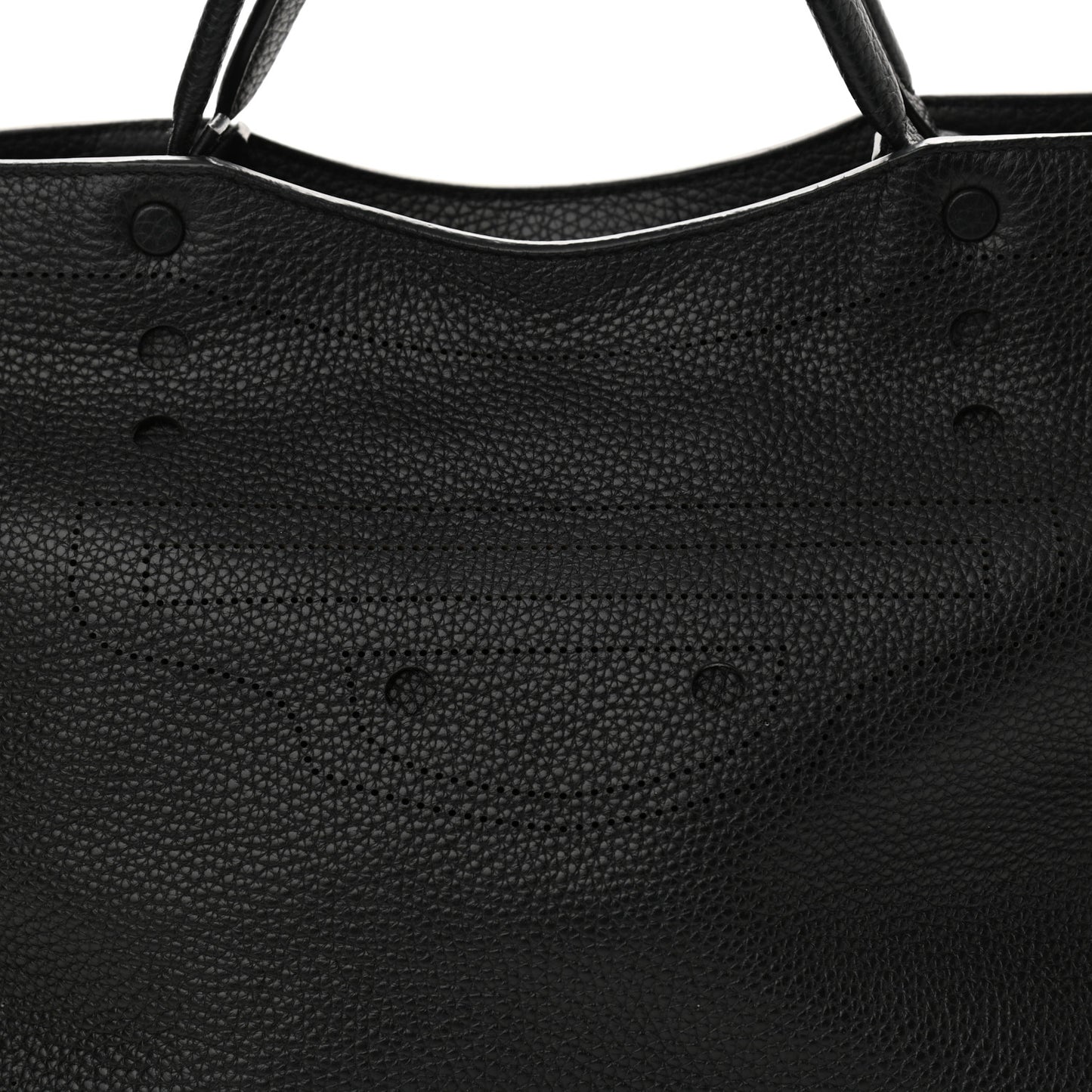 Veau Grana Perforated Blackout Hardware City Black