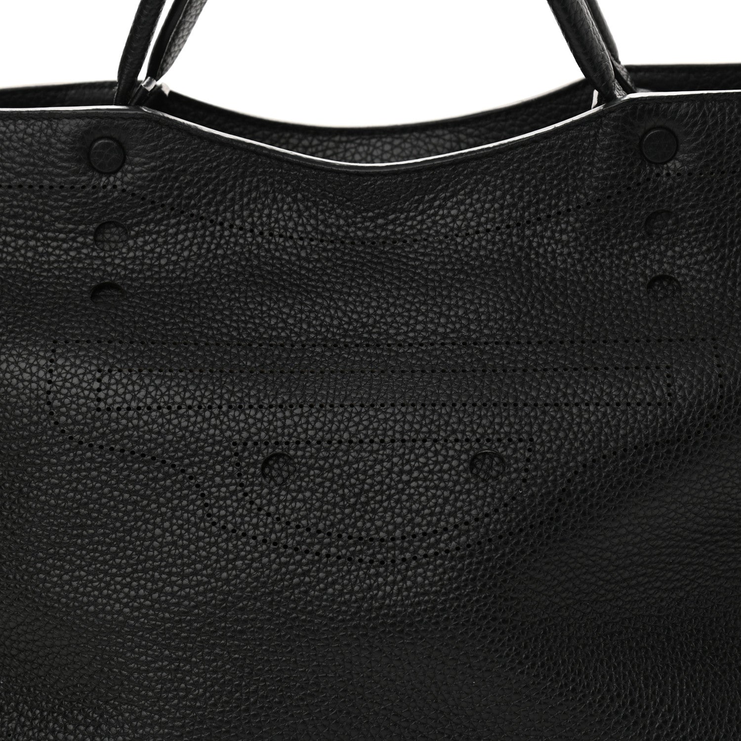 Balenciaga Veau Grana Perforated Blackout Hardware City Black 8 of 12