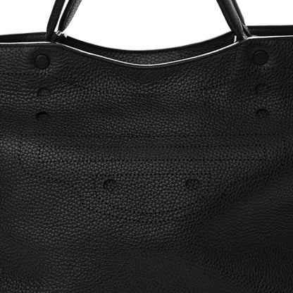 Balenciaga Veau Grana Perforated Blackout Hardware City Black 8 of 12