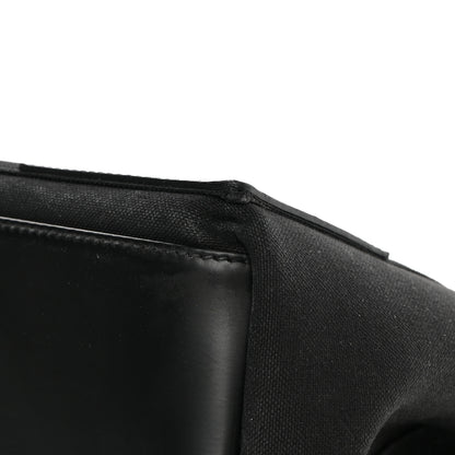 Balenciaga Cotton Canvas Calfskin S Navy Cabas Black 12 of 15