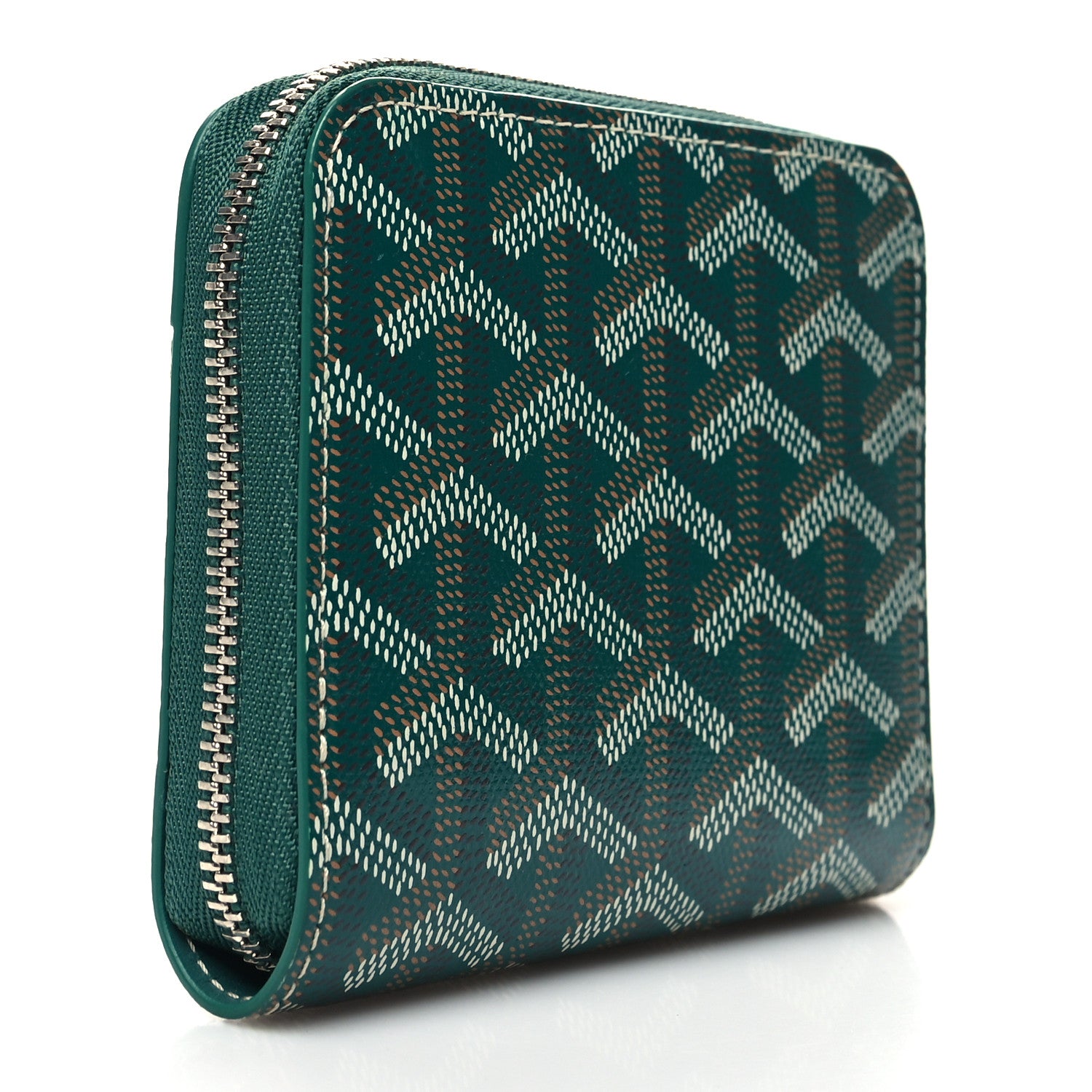 Goyard Goyardine Matignon PM Wallet Green 3 of 8