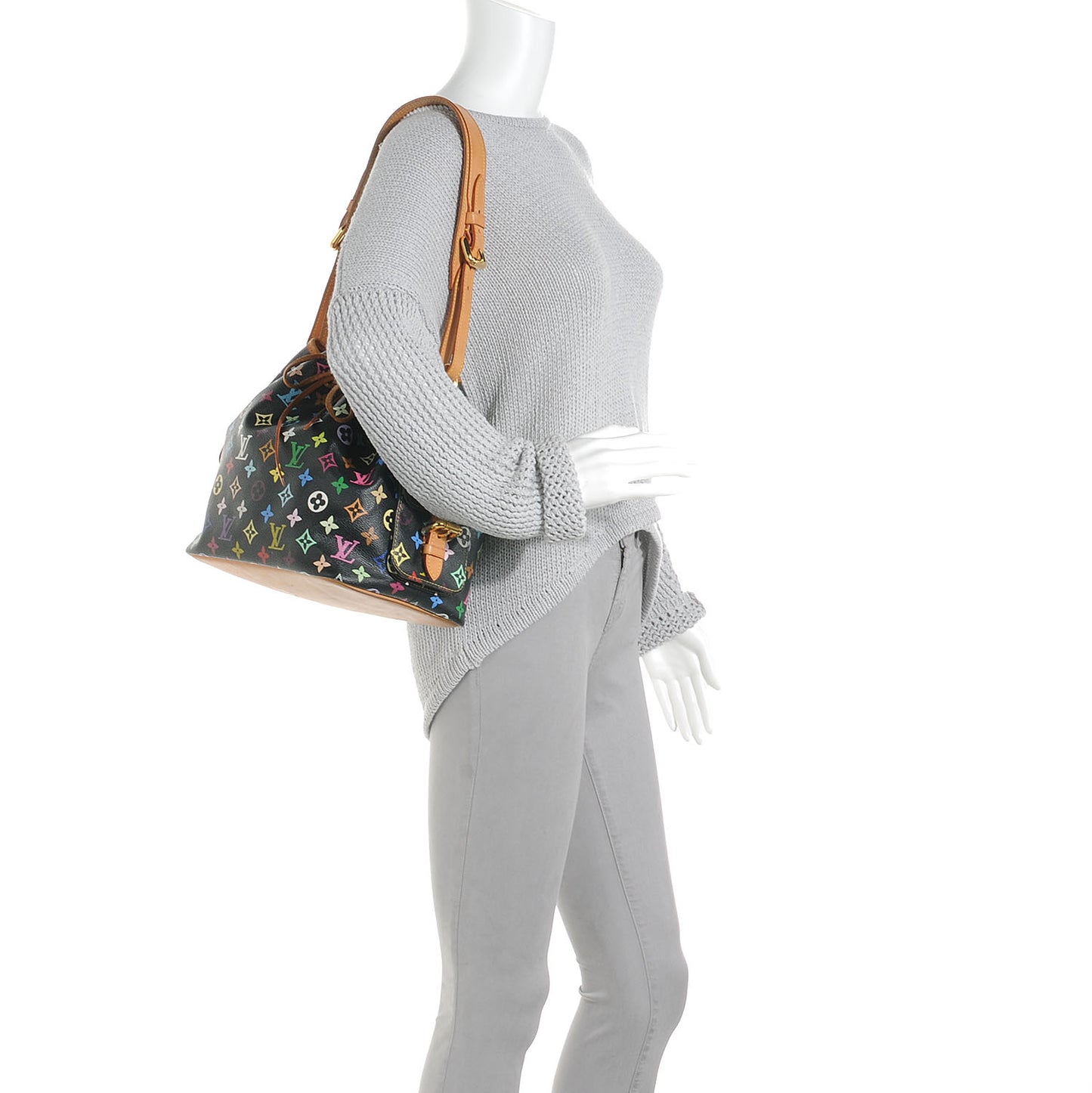 Monogram Multicolor Petit Noe Black