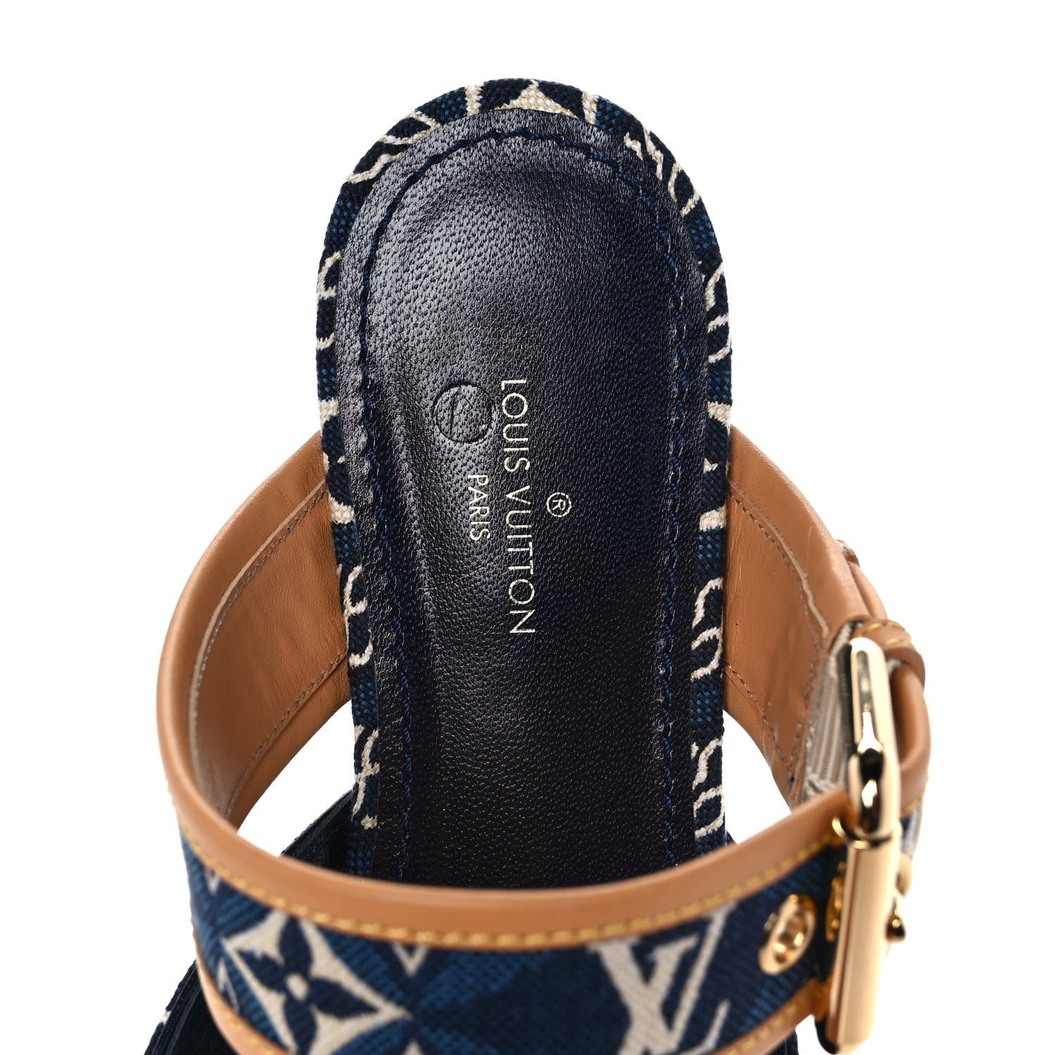 Louis Vuitton Since 1854 Sofia Flat Mule 36 Blue 7 of 9
