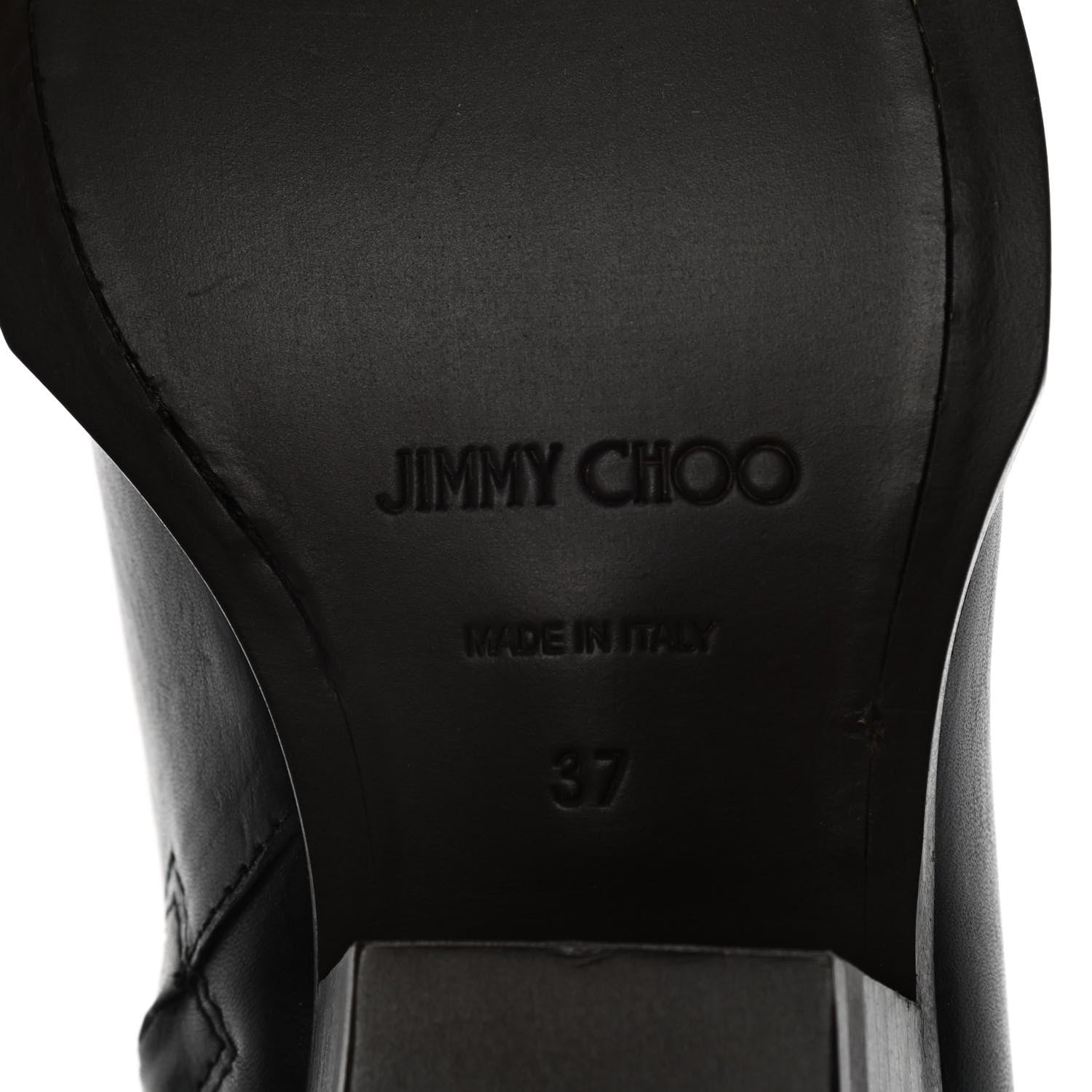 Jimmy Choo Calfskin Jun Ankle Boots 37 Black 6 of 8
