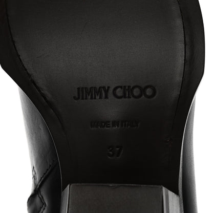 Jimmy Choo Calfskin Jun Ankle Boots 37 Black 6 of 8