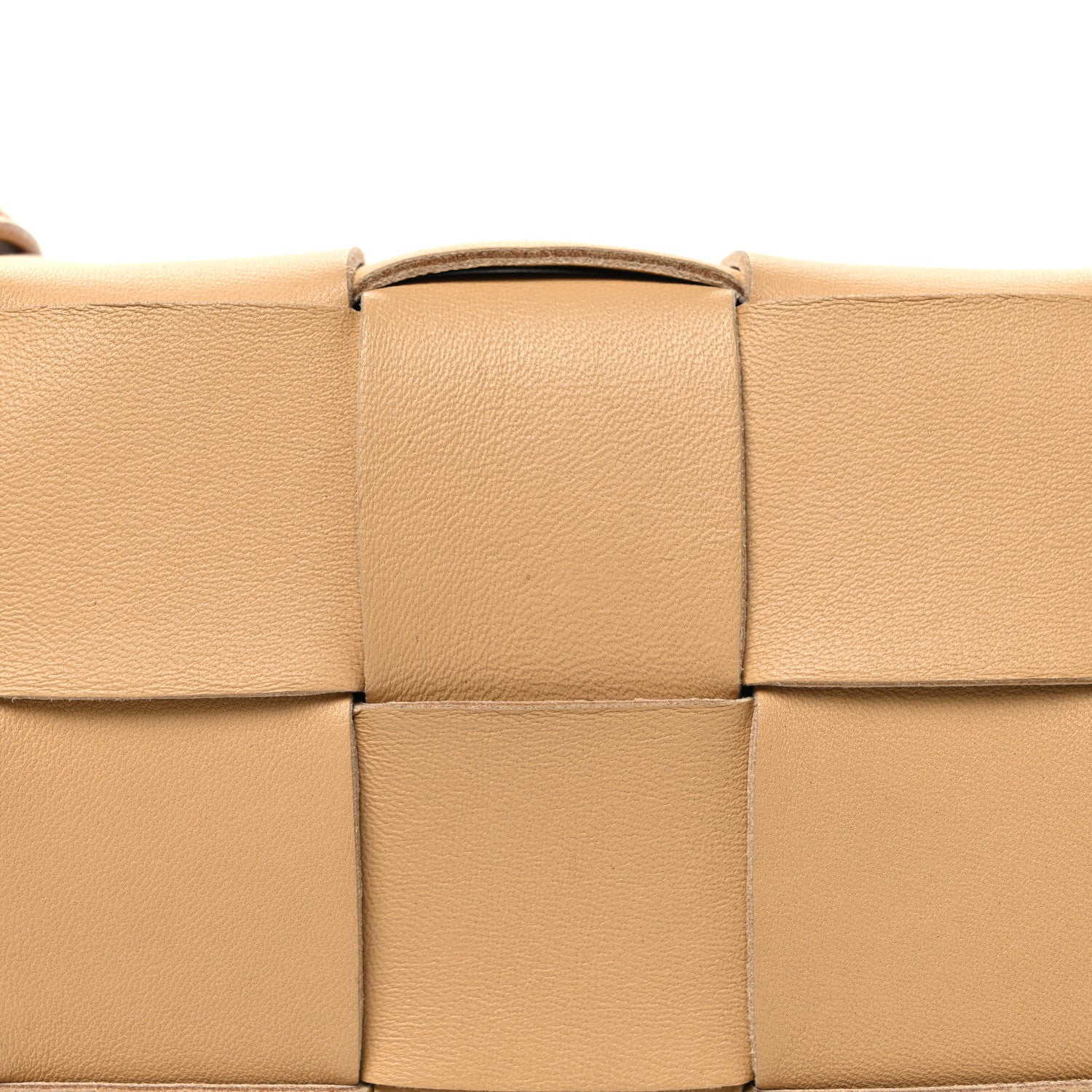 Bottega Veneta Lambskin Maxi Intrecciato Cassette Crossbody Bag Almond 9 of 11