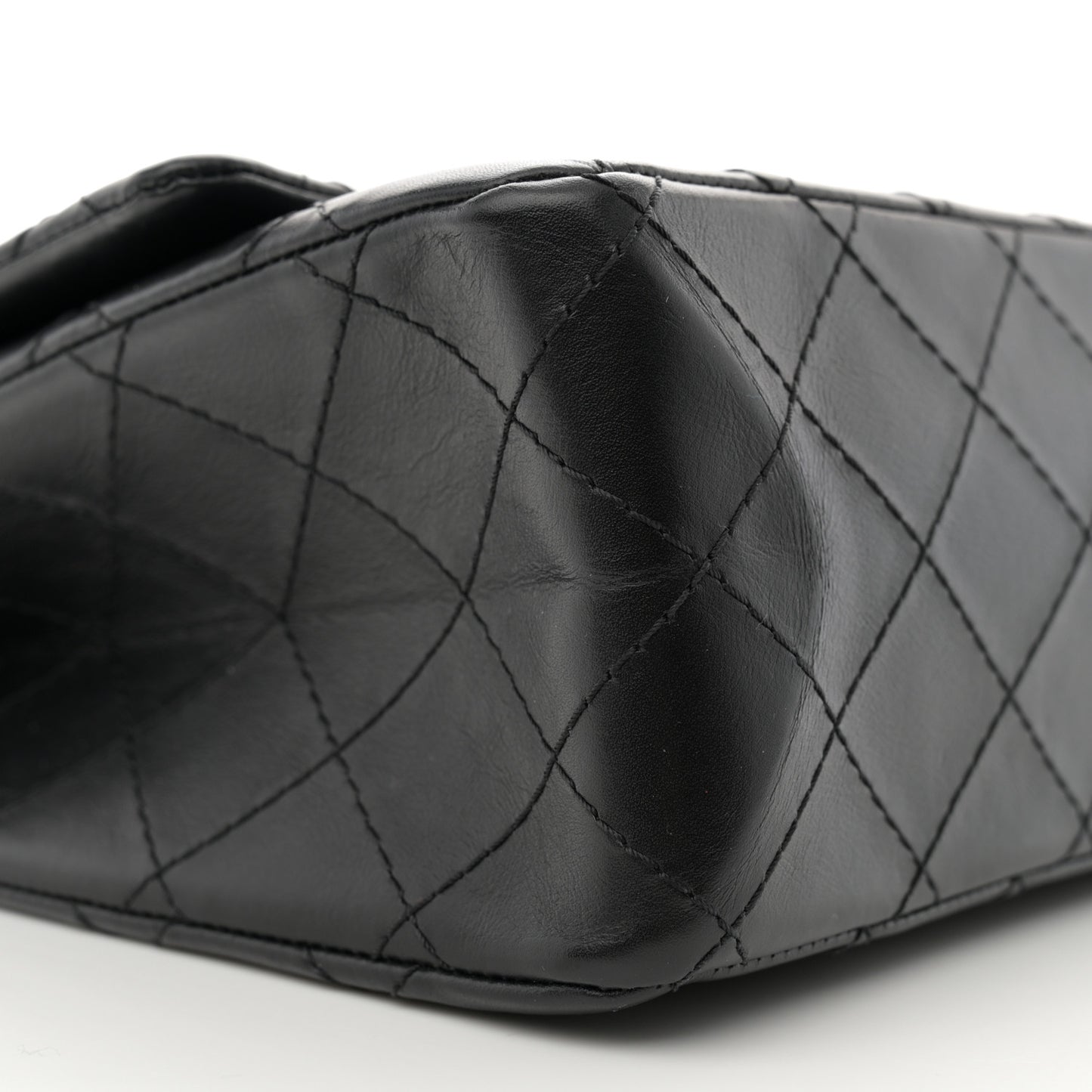 Aged Calfskin Quilted 2.55 Reissue 226 Flap Black