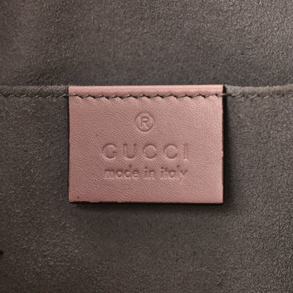 Gucci Calfskin Matelasse Sylvie Web GG Marmont Bucket Bag Perfect Pink 6 of 11