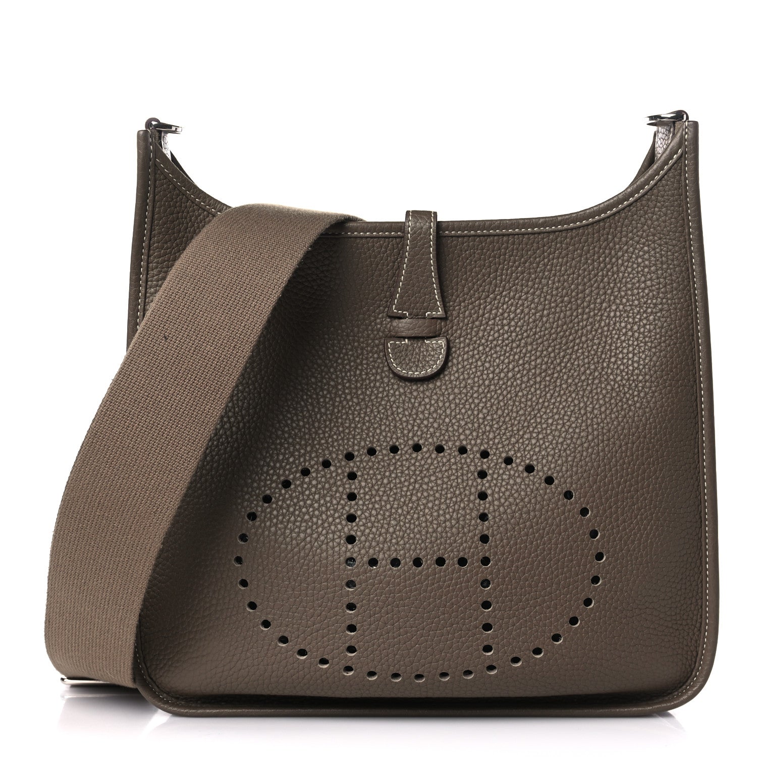 Hermes Taurillon Clemence Evelyne III PM Etoupe 1 of 10
