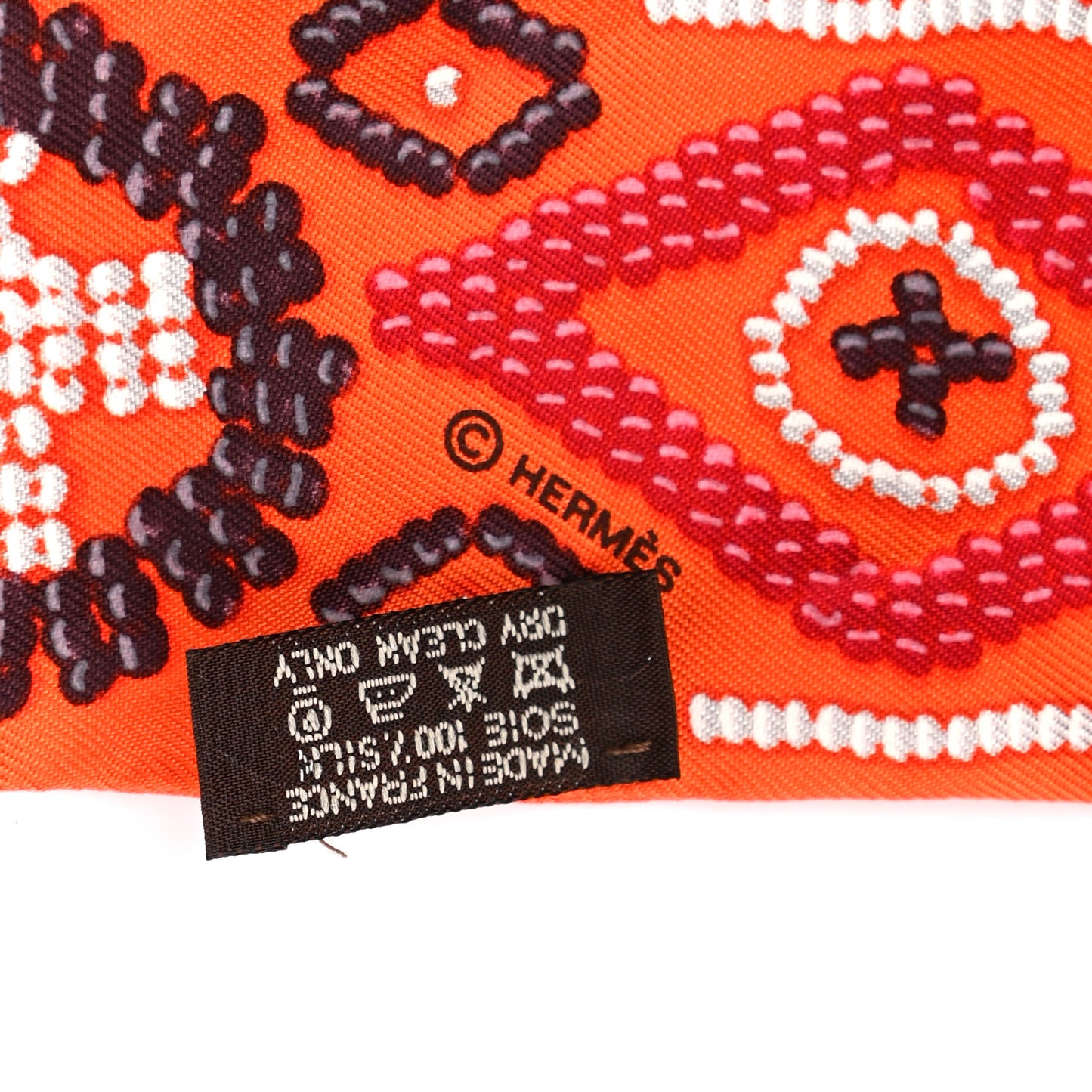 Silk Kelly En Perles Twilly Orange Anthracite Framboise