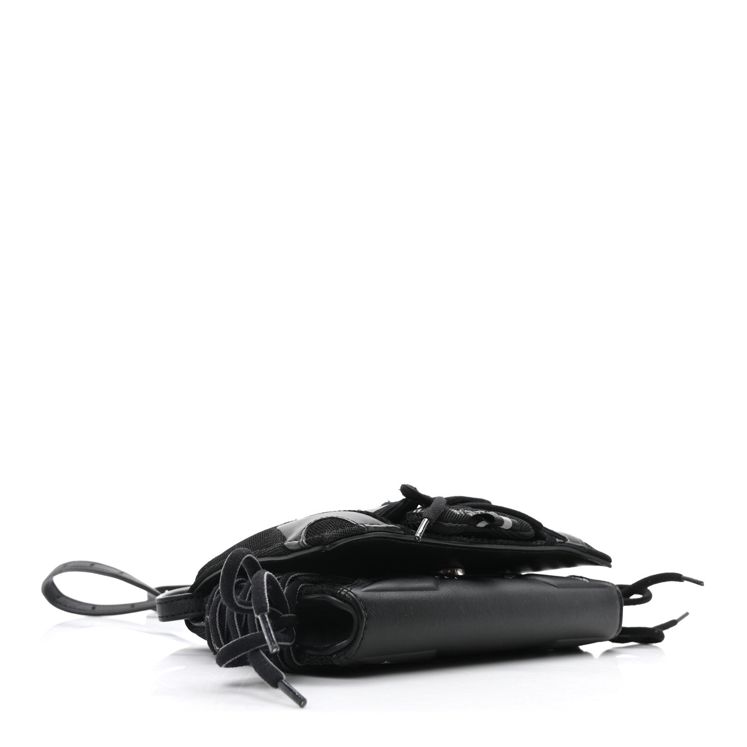 Balenciaga Faux Calfskin Fabric Sneakerhead Phone Crossbody Bag Black 4 of 9