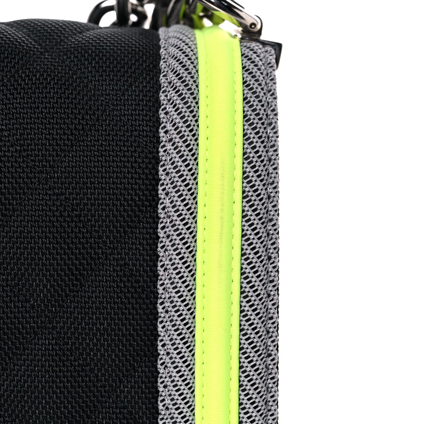 Canvas Quilted Medium Fluo Boy Flap Black Grey Yellow