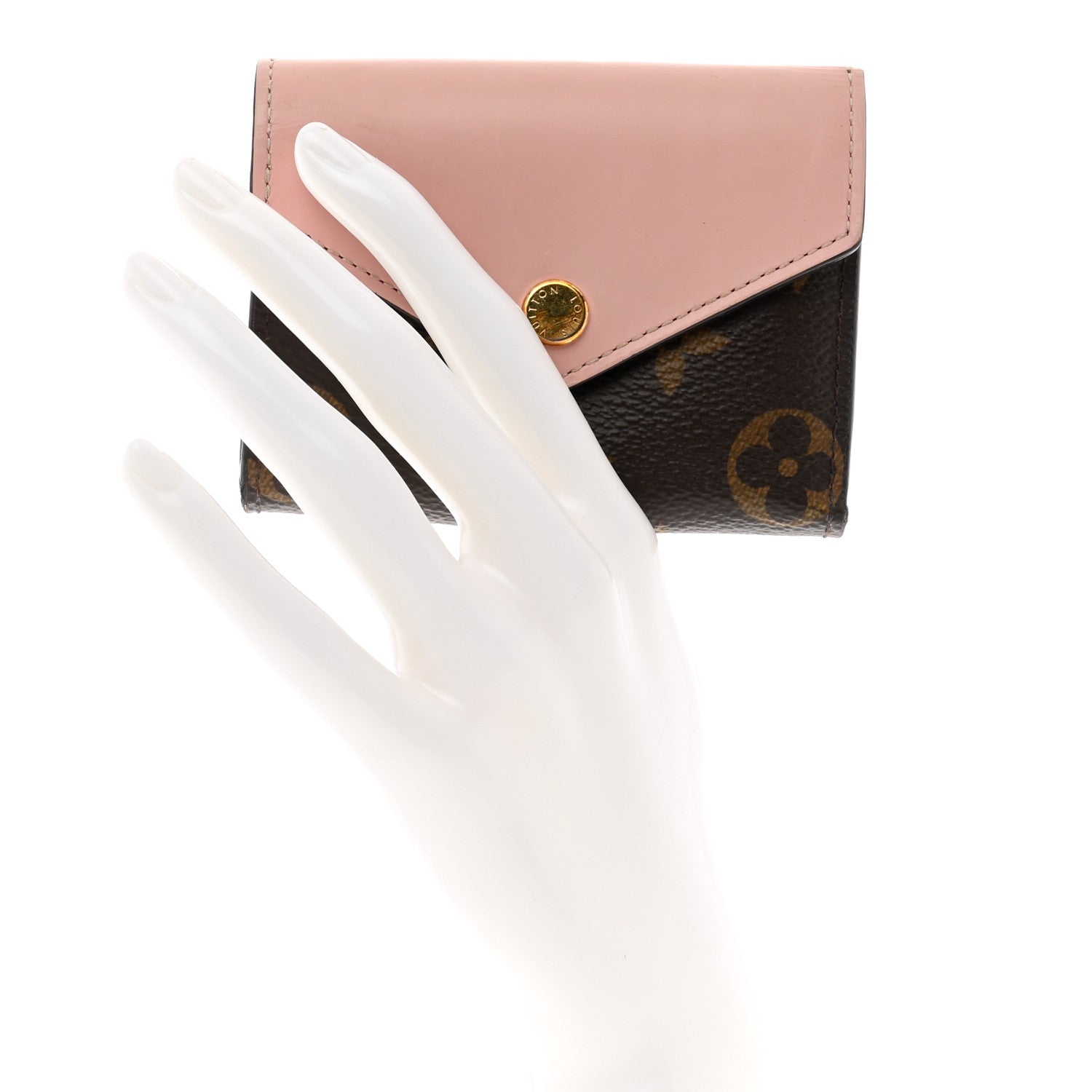 Louis Vuitton Monogram Zoe Wallet Rose Ballerine 2 of 8