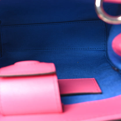 Gucci Calfskin GG Tennis Embossed Mini Tote Bag Modern Fuchsia Modern Blue 5 of 10