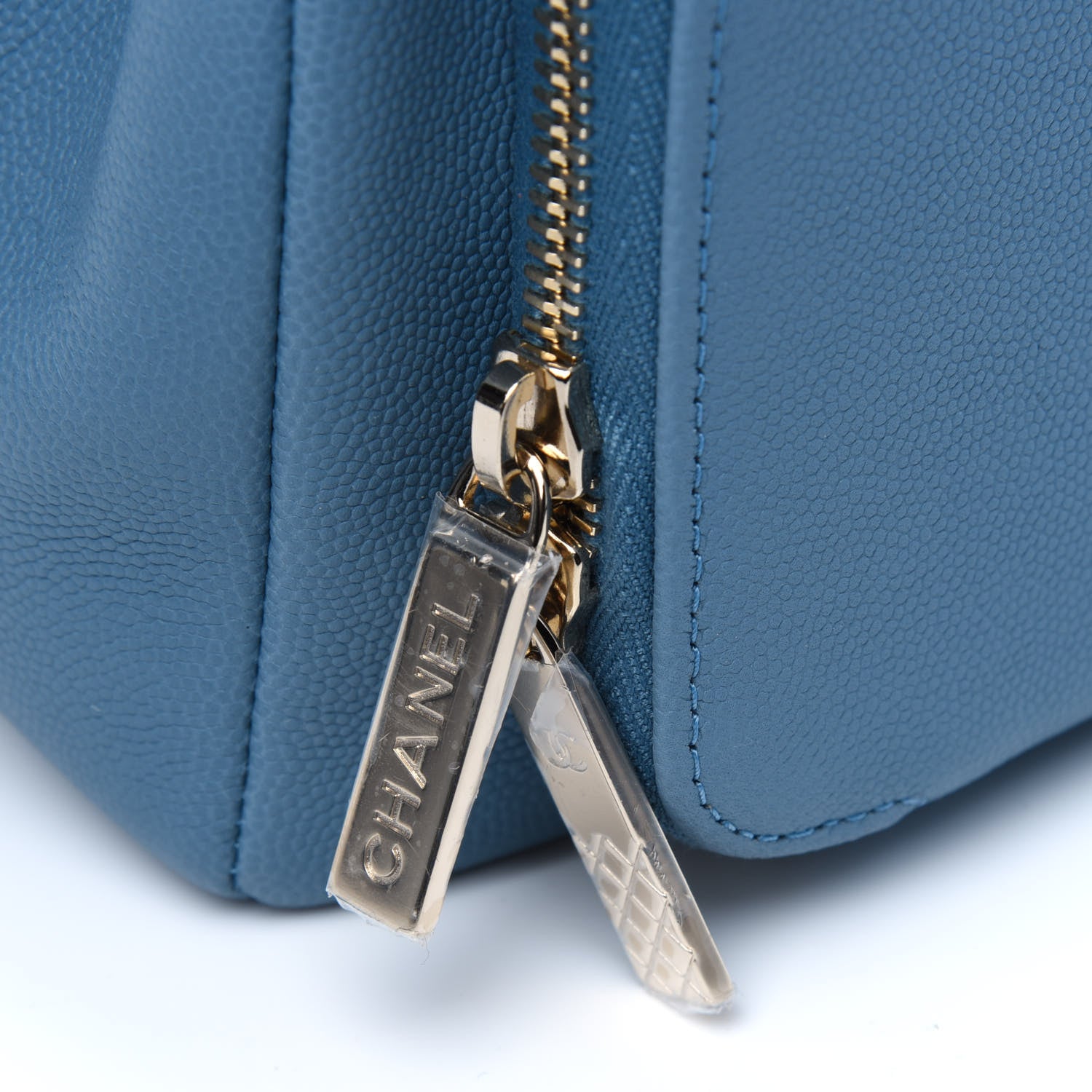 Chanel Caviar Quilted Medium Business Affinity Flap Blue 11 of 15