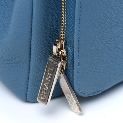 Chanel Caviar Quilted Medium Business Affinity Flap Blue 11 of 15