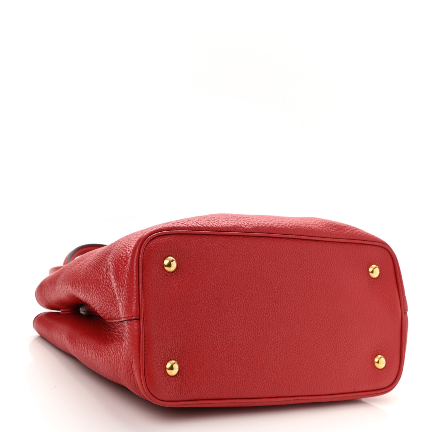 Vitello Phenix Top Handle Bag Rosso