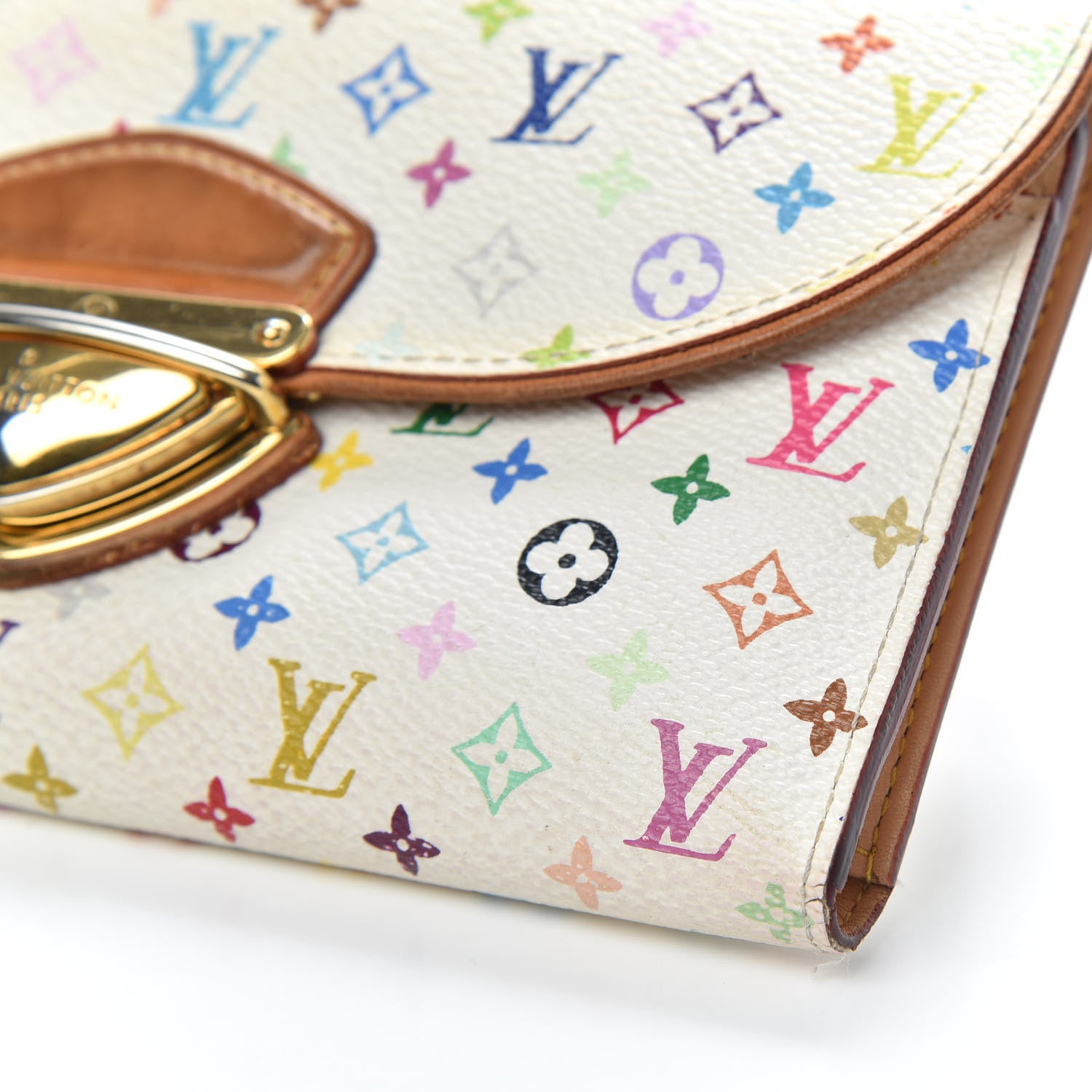 Louis Vuitton Monogram Multicolor Eugenie Wallet White 9 of 13