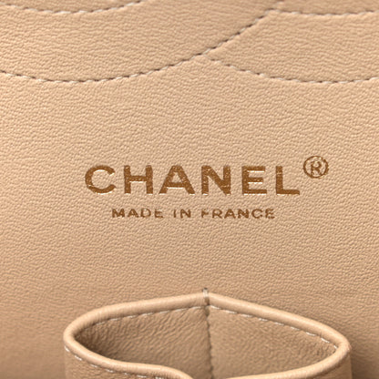 Chanel Lambskin Quilted Jumbo Double Flap Beige Clair 6 of 16