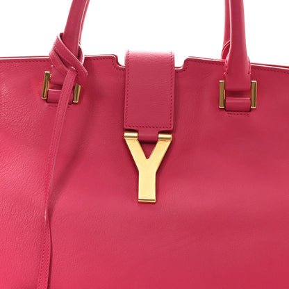 Saint Laurent Calfskin Large Classic Y Cabas Fuchsia 6 of 10